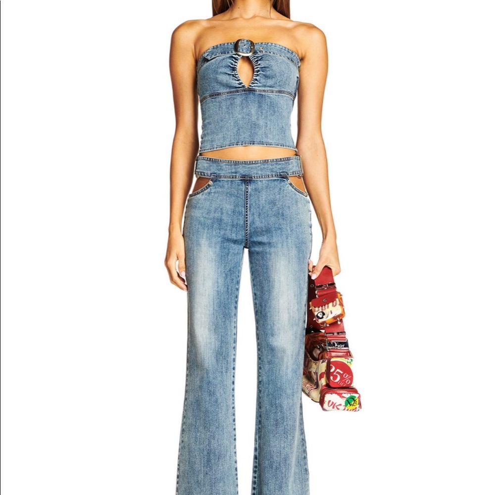 IamGia Drew Denim Cutout Pants